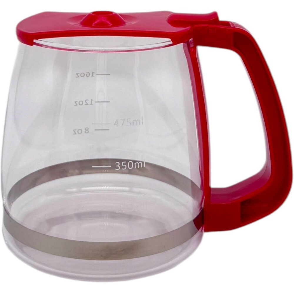 Red Mini Coffee Carafe Mug Holiday Gift Retro Cup 16oz Stocking Stuffer Festive - Picture 9 of 11